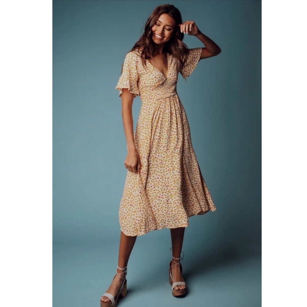 Free People In Full Bloom Midi Dress